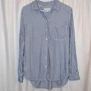 Women's striped button down, small